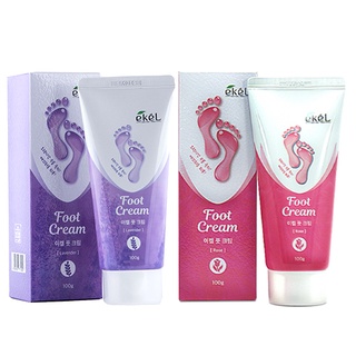 [EKEL] Foot Cream Rose/Lavender 100g/Creme para Pés Rosa/Lavanda 100g