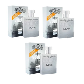 KIT COM 3 VODKA MAN MASCULINO 100ML