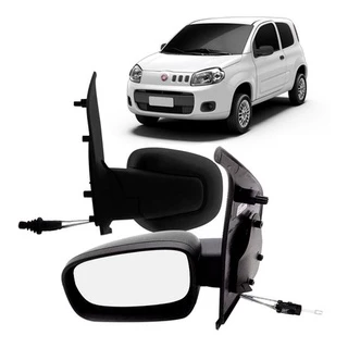 Retrovisor Novo Uno 2010 11 12 13 14 15 2018 2 Portas Com Controle