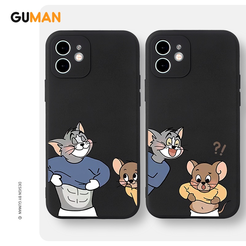 Capa De Celular GUMAN Luxo Silicone Casal Anime Fofa Personalizada Anti Impacto Capinha Compatible for iPhone 14 13 12 11 Pro Max X XS XR XYB447