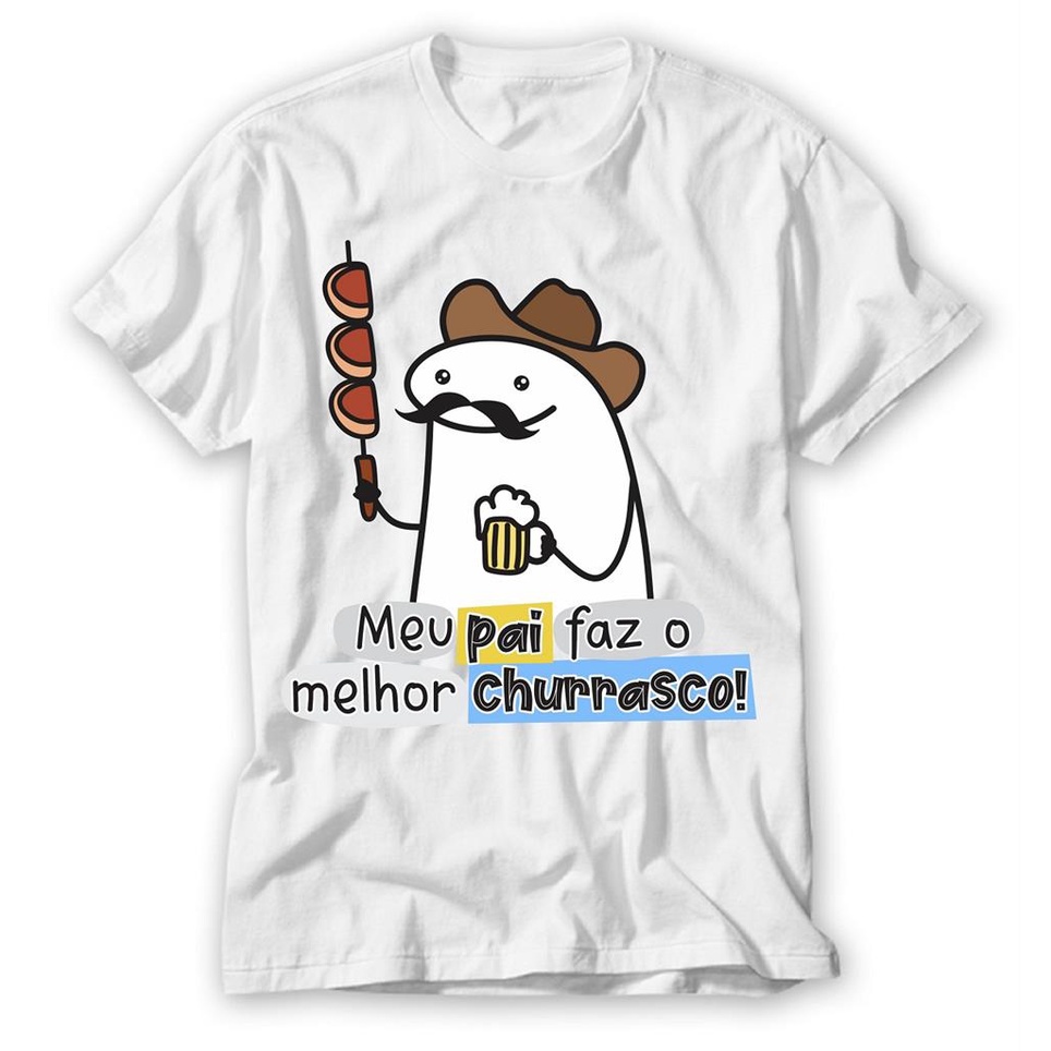 Camiseta flork meme dia dos pais Futebol + cerveja = meu Pai em