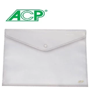 Pasta A4 C/ Botão De Pressão Cristal ACP Pacote C/20 Unidade