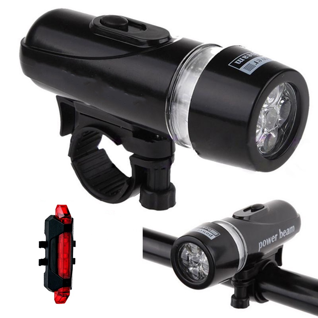 Kit Ilumina O Bike Sinaliza O Farol E Lanterna Traseira Pisca Alerta