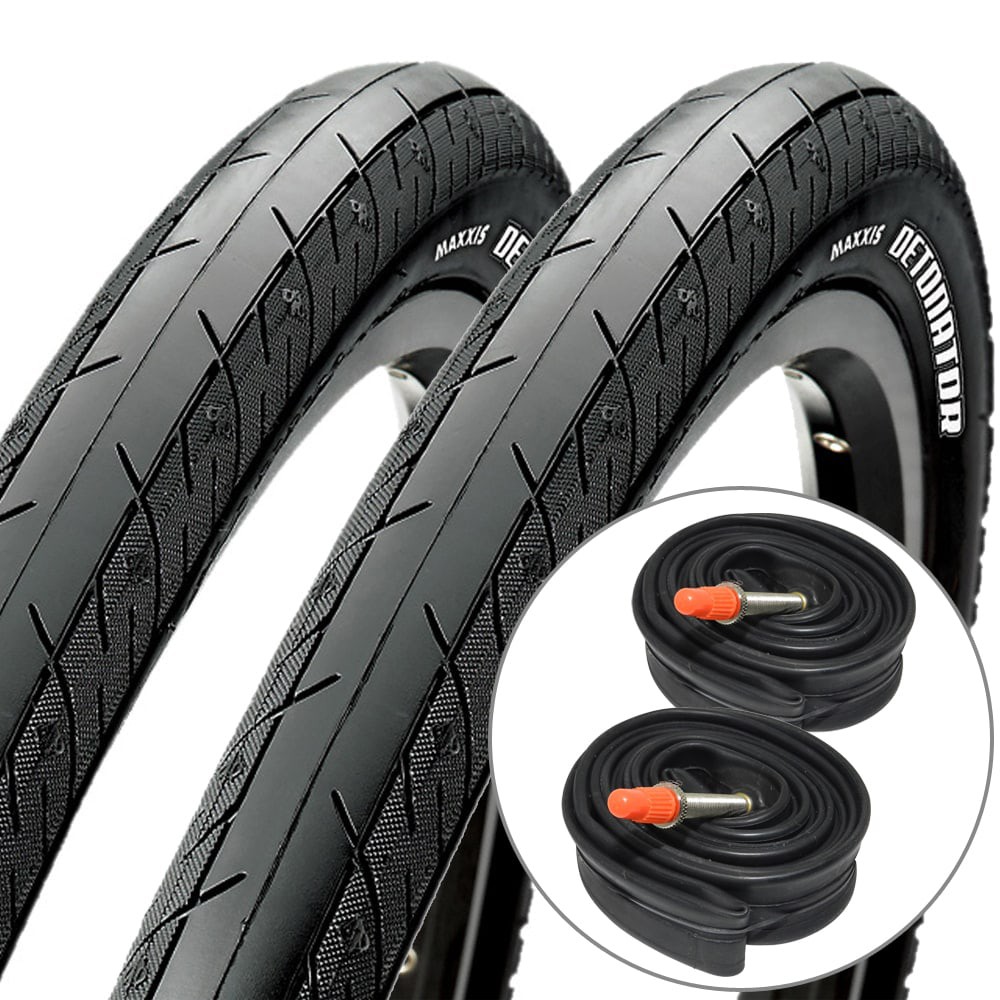 Kit 2 Pneus Maxxis Detonator 26x1.00 Dorbrável Kevlar e Câmara Maxxis ...