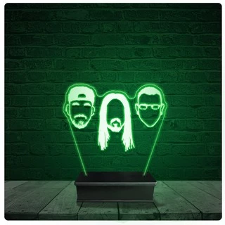 Luminária Abajur Acrílico Led - DJ Steve Aoki