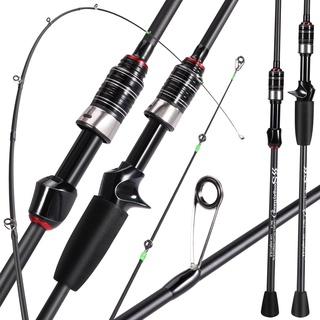Sougayilang 4 Seções Vara De Pesca 1.8M 2.1M Fibra De Carbono Max Drag 8kg
