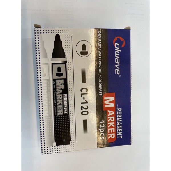 Caneta Permanente Cd Dvd Vidros Cx C/10 Ponta Dupla Twin Marker