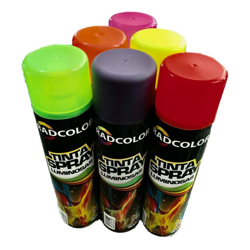 Tinta neon Luminosa " Marca Texto " Spray Fluorescente Brilhante ...