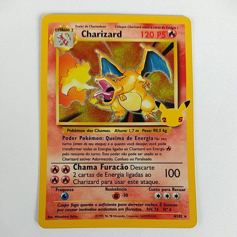 Charizard Celebrações 25 anos Pokemon | Shopee Brasil