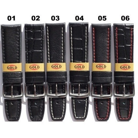Pulseira De Couro Legítmo 22mm Diversas Cores E Modelos
