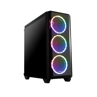 Gabinete Gamer Modoc RGB com Lateral em Vidro Temperado Fan Ring Warrior - GA179