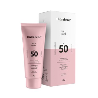 Hidrabene Protetor Solar Facial FPS 50 - Vit C Vitamina C - 40g