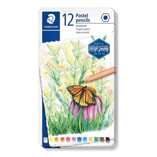 Lápis de Cor STAEDTLER Pastéis c/ 12 Unds Estojo Metálico
