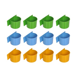 Caneca Plastica P/ Pássaro C/aba 100ml - 12 Un
