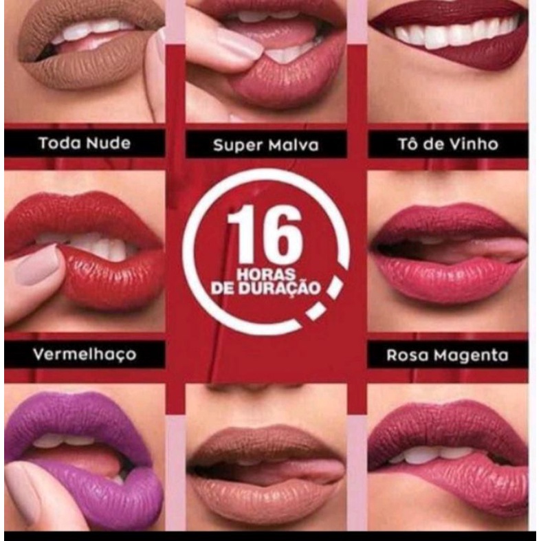 Maquiagem Batom Líquido 16 Horas Power Stay Avon 7ml | Shopee Brasil