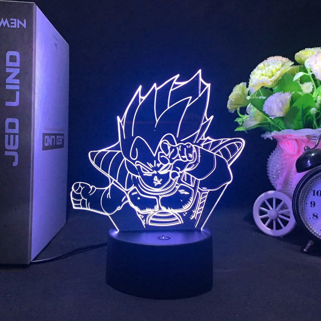 Lâmpada Noturna De Bola De Dragão Bej 』 Ta Acrílico Figurino Led Sensor Novel Colorido De Mesa De Toque Criativo Decoração De Quarto De Presente