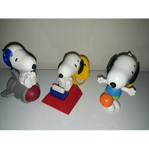 Coleção Snoopy Mc Donalds Mc Lanche Feliz 4 Peças ( Lote )