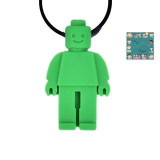 Kit Colar Mordedor Sensorial Autismo Tdha = Lego Colorido em