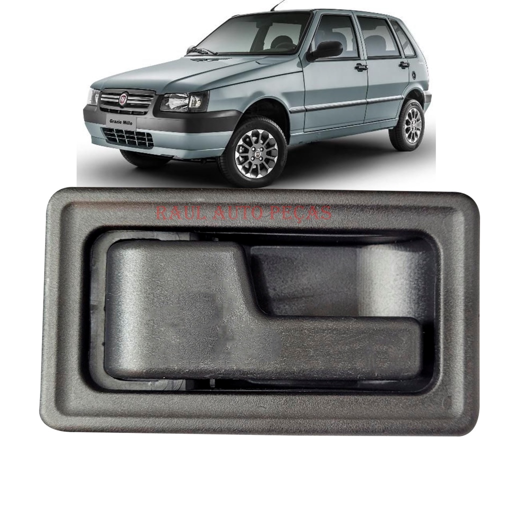 Moldura 2 Din Para MP5 Fiat Uno Mille e Fiorino 04/13 Preto Fosco