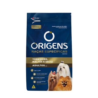 Ração Origens Cães Adultos York, Maltes e Sptiz - 10,1Kg