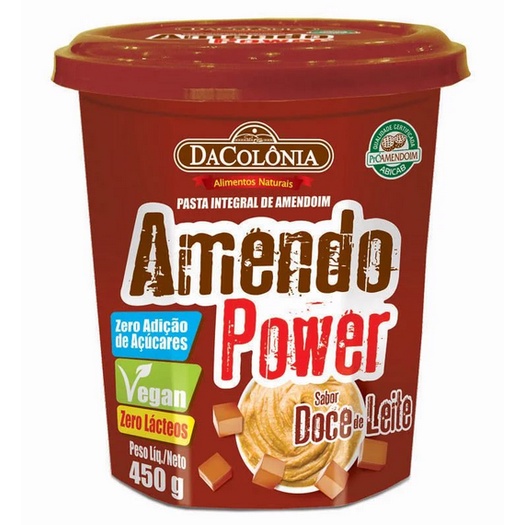 Pasta De Amendoim Da Colônia Integral Amendo Power Avelã E Cacau 450g -  DACOLÔNIA - Pasta de Amendoim - Magazine Luiza
