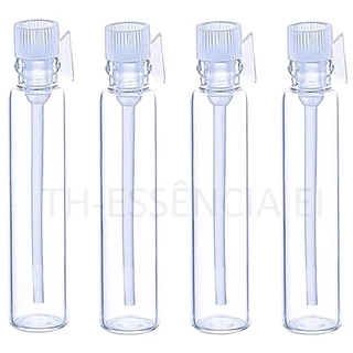 100 Flaconetes 1ml De Vidro Para Amostras de Perfume Frasco Com Tampa Pressão