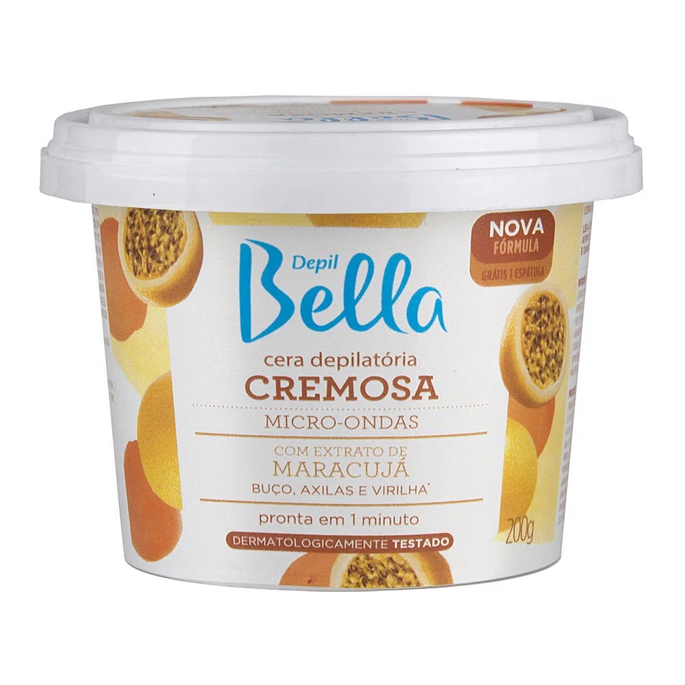 Imagem do produto Cera Depilatória Cremosa Micro-Ondas Maracujá 200g Depil Bella