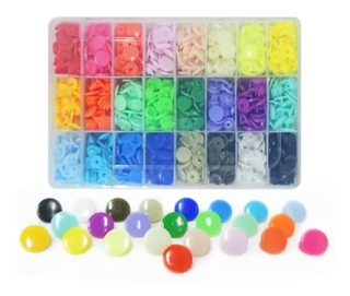 Kit 360 Botoes Sortidos 24 Cores 15 Cada Tictac Ritas N° 12