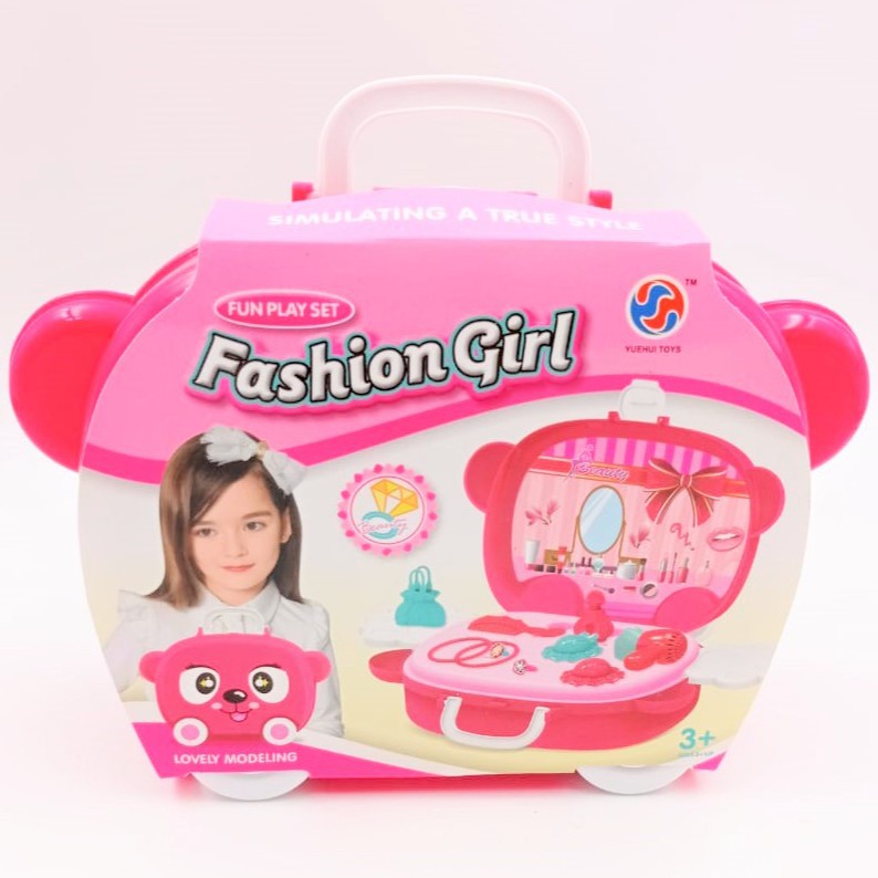 Brinquedo Infantil Kit Maquiagem para Boneca Fashion Girl WZ151463