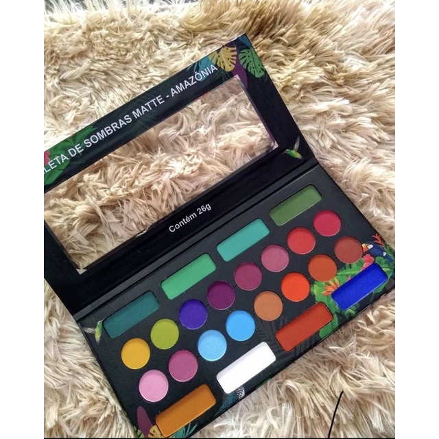 Paleta De Sombras Ludurana 18 Cores De Sombra Shopee Brasil 5214