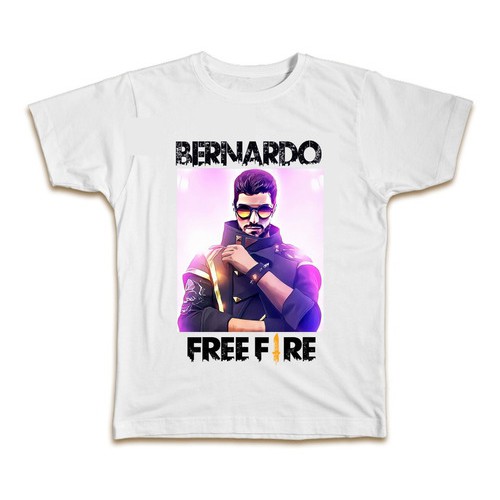 Camiseta Personalizada Free Fire + Nome