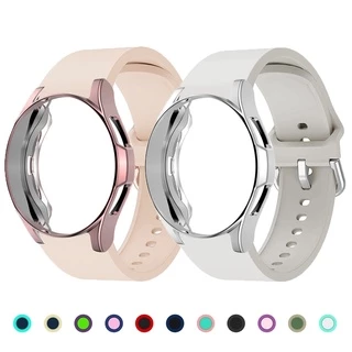 Caixa TPU + Pulseira De Silicone Para Relógio Samsung Galaxy 4 Classico 46mm 42mm 44mm 40mm smartwatch Esportiva Ridge Watch 4