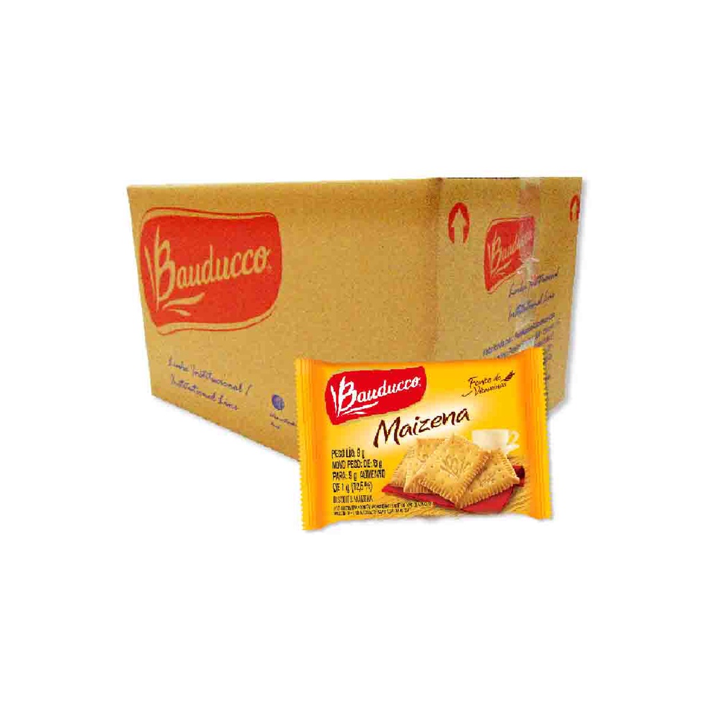 Biscoito Bauducco Sache Chocolate Maizena Cream Cracker 80un