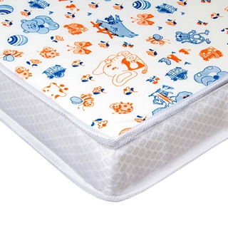 Colchão de Berço D20 modelo Americano 70x130x10A Face impermeavel Branco