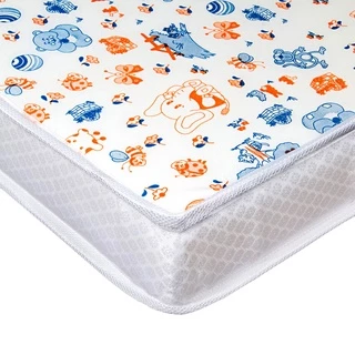 Colchão de Berço D20 modelo Americano 70x130x10A Face impermeavel Branco