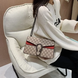 Nova Bolsa , Novo Estilo Versão Coreana Da Moda Um Ombro Mensageiro Retrô De Corrente Impressa Bacchus
