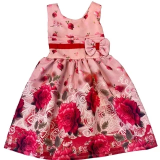 Vestido Floral Rosas Promoção