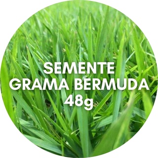 Semente de Grama Bermuda 4g Folha Fina Gramados Campo Verde