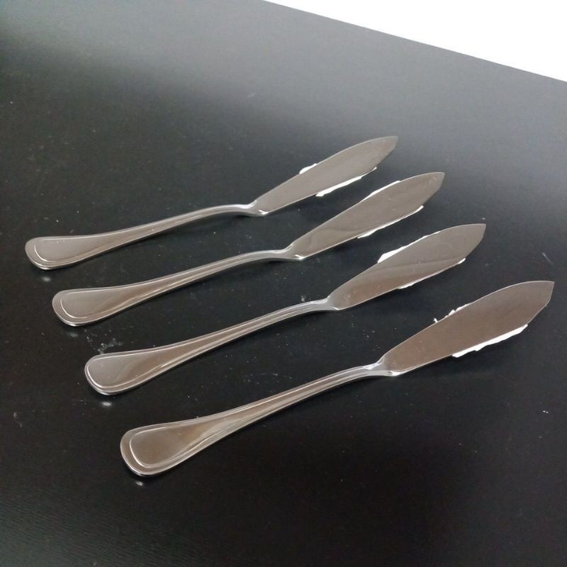 Espatula Para Passar Manteiga Faca De Peixe Kit Com 4 Unidades Shopee