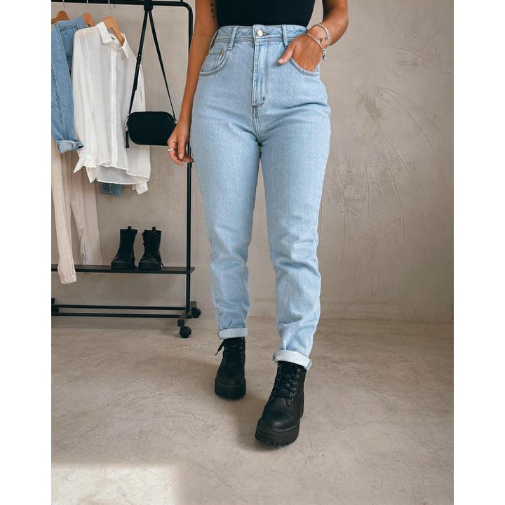 Calça jeans hot sale mom vintage