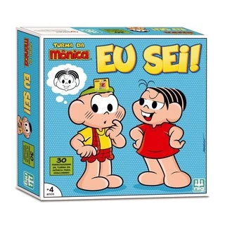 Jogo de Tabuleiro Turma da Mônica Eu Sei! - Nig