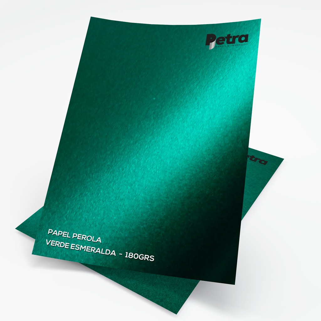 Papel Verde Esmeralda Tam: A4 180g/m² com 25 folhas | Shopee Brasil