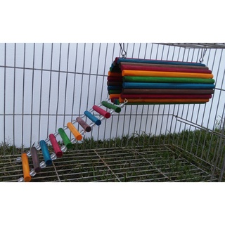 KIT 2 Brinquedos para Hamster, Camundongo, Sírio, Twister e Tapolino – Casinha Esconderijo Túnel + Ponte Escada