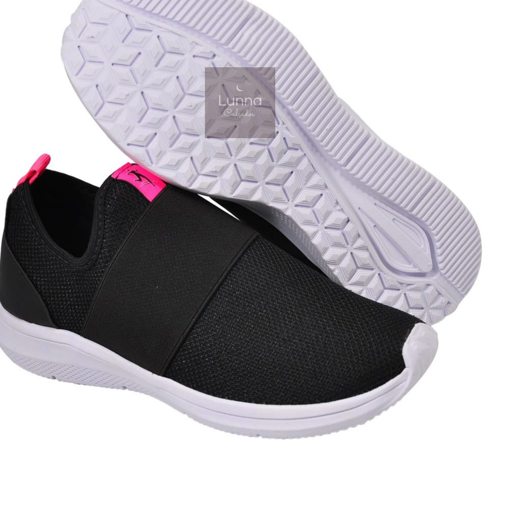 Tênis Meia Feminino caminhada Calce Fácil Slip On Promoção