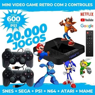 Vídeo Game Retrô 600 Jogos de PS1 Plugar e Jogar Promoção