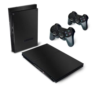Skin PS2 Slim Adesivo - Preto Fosco Mate