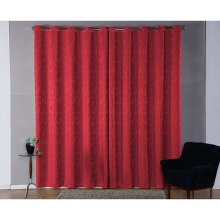 Cortina Sala Decorativa Tecido Jacquard 3,00 Metros Cores