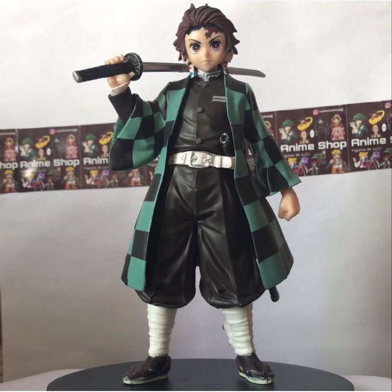 MUITO BARATO FIGURA DE TANJIRO ACTION FIGURE DA COLEÇÃO DEMON SLAYER  [KIMETSU NO YAIBA] UNBOXING 