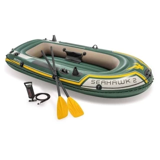Barco Bote Inflável Intex Seahawk 200 Par De Remos Bomba