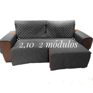 Protetor de sofa 2,10 2 módulos no assento(sem contar os braços) retrátil e reclinável